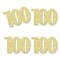 Big Dot of Happiness Gold Glitter 100 - No-Mess Real Gold Glitter Cut-Out Numbers - 100th Birthday Party Confetti - Set of 24
